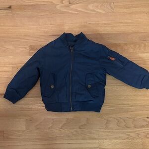 Baby Gap Dark Blue Kids Bomber Jacket Size 4T